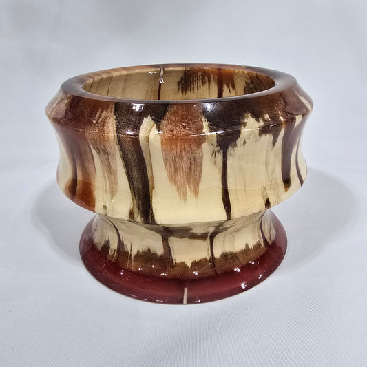 Unique Handmade in Minnesota Wood and Resin Bowl
