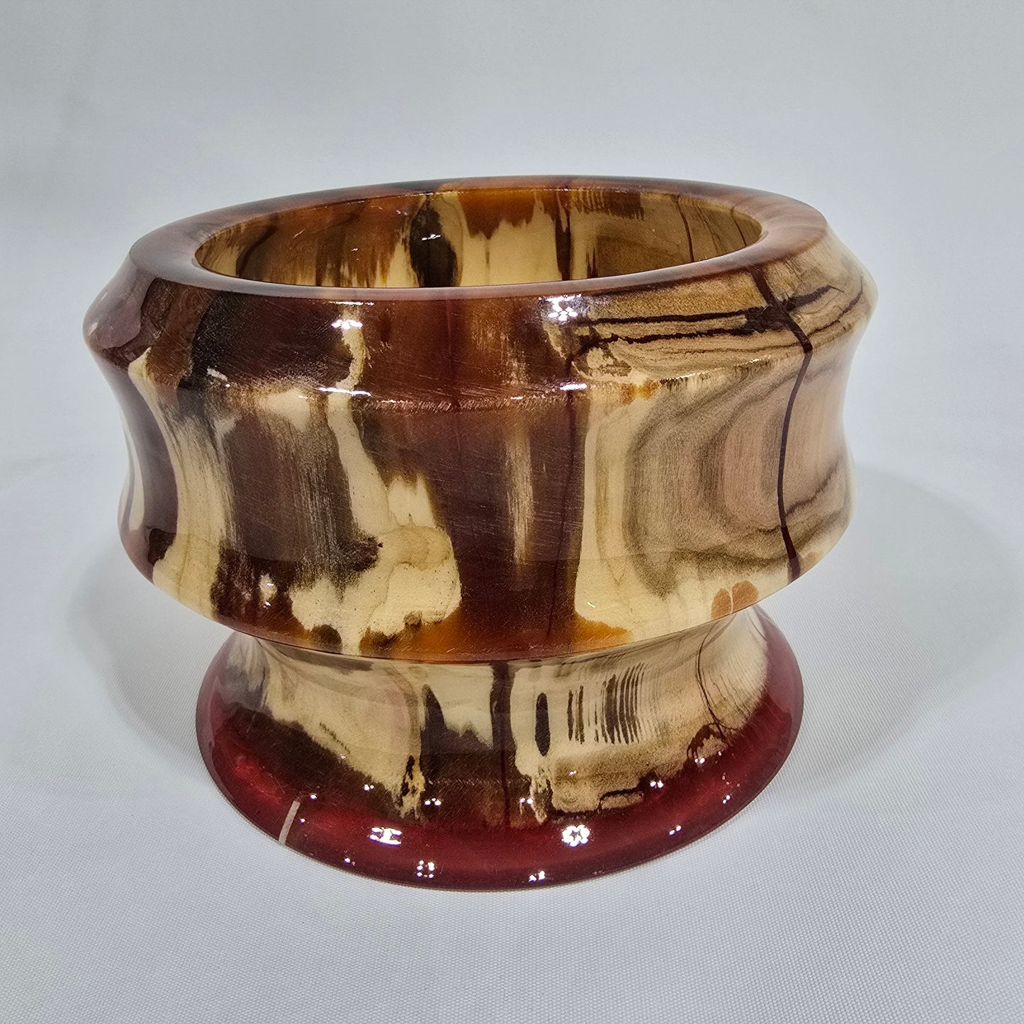 Unique Handmade in Minnesota Wood and Resin Bowl