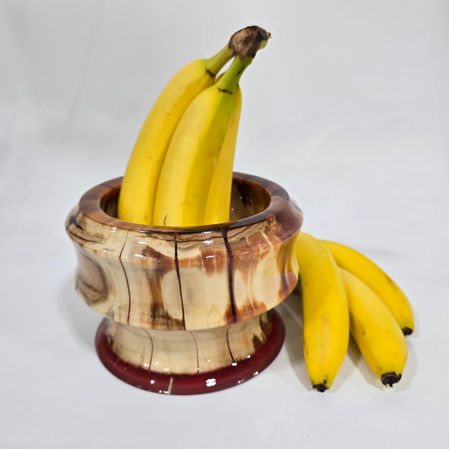 Unique Handmade in Minnesota Wood and Resin Bowl