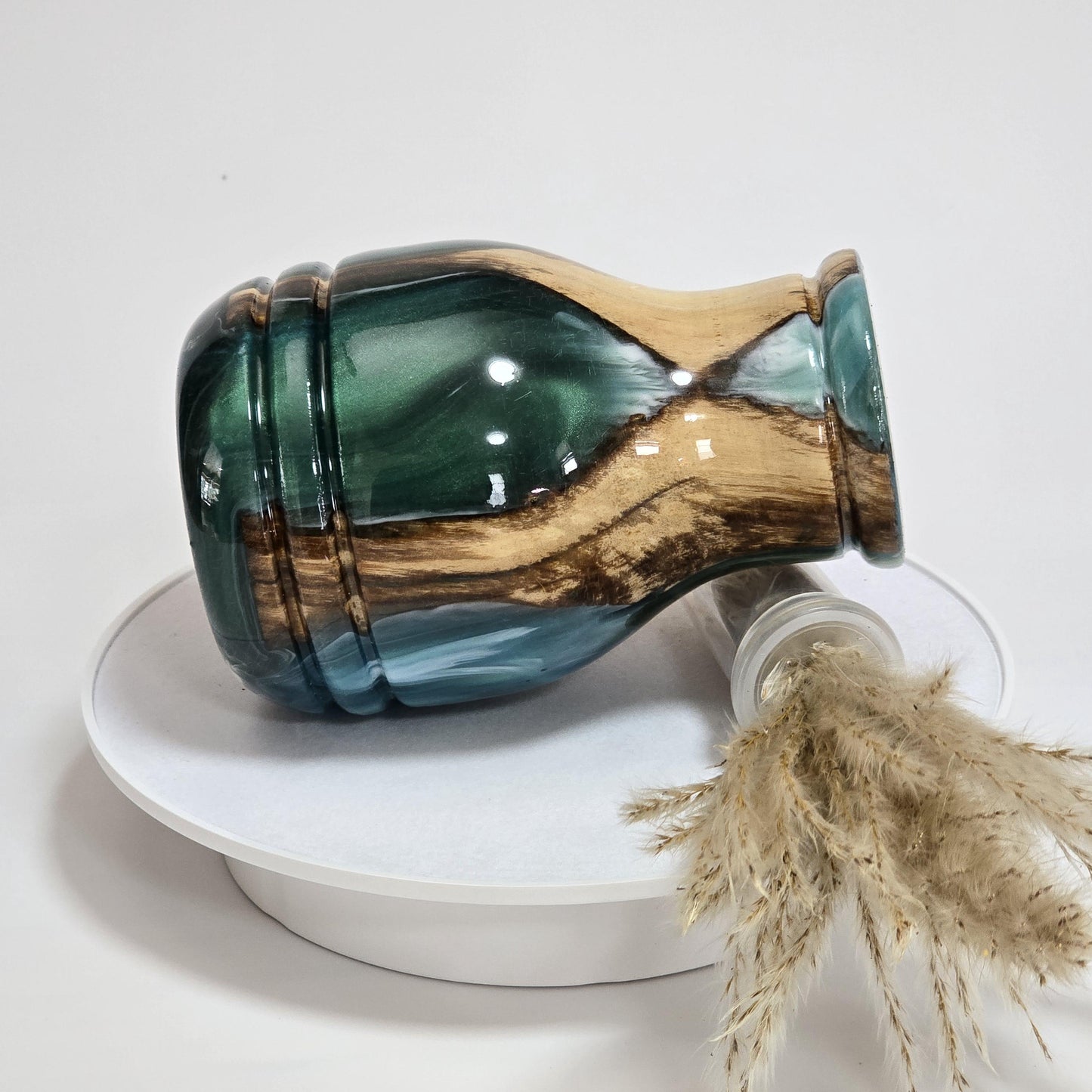 Wood and Resin Bud Vase - Water Tube Included - Made in Minnesota