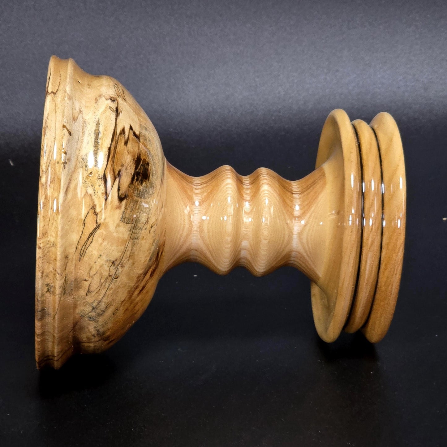 Candy Dish on a Pedestal - Hand Turned in Minnesota from Maple | Wood Candy Bowl