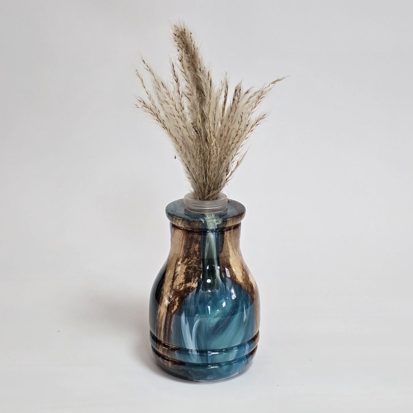 Wood and Resin Bud Vase - Water Tube Included - Made in Minnesota