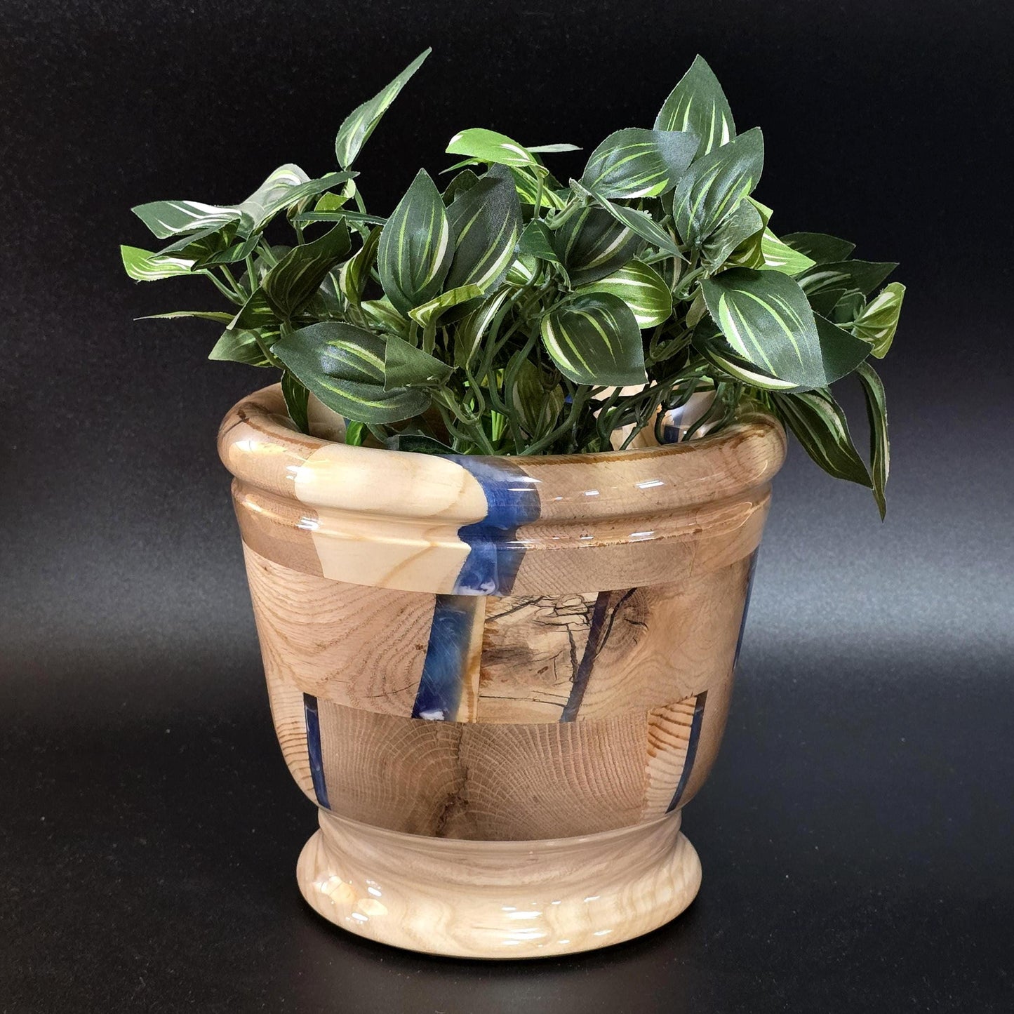 Wood & Resin Bowl or Vase- Segmented - Table Centerpiece - Made in Minnesota