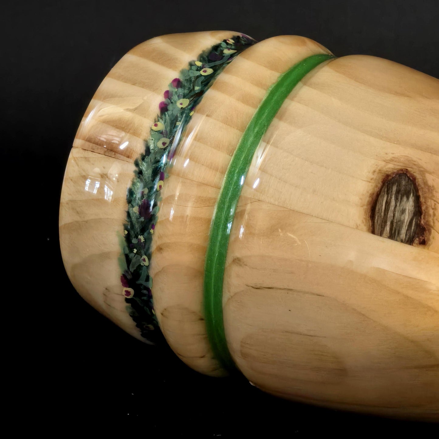 Handcrafted Tall Table Centerpiece Candle Holder - Vase, with Flameless Candle + Water Tube